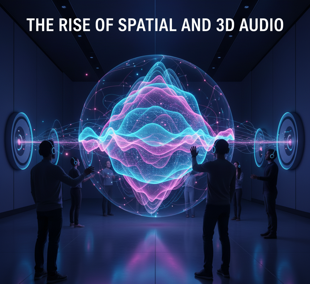 Virtual reality concert with spatial audio